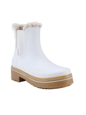 NEW MARC FISHER LTD FARGO WATERPROOF VEGAN LEATHER LUG MOTO BOOTS